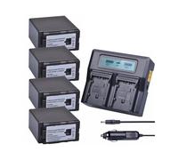 Batería For Videocámara VW-VBG6 VBG6, Cargador Dual LCD Rápido, Compatible con Panasonic, AG-AC160A,AG-AC7,AG-AC130A,AG-HMC150, 4 Uds.
