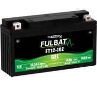 Batería de moto BATERÍA BT12-10Z BS Compatible con ZONTES Urban 125 AÑO 2022 BATERÍA BT12-10Z BS SUMINISTRADA Lista Y CARGADA para Usar 10AH AMPERIOS 12 VOLTIOS 194X112X59MM