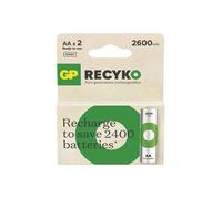 Batería GP - GP270AAHCER21-2TLB2 - Pilas R6/AA NI-MH 2 600mAh blister 2 piezas.