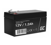 Batería Green Cell AGM17 12V 1.2Ah Plomo Sellada VRLA Negra Compacta