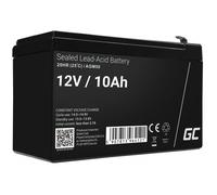 Green Cell Recambio de Batería Gel 12V 10Ah Rechargeable Pila Sellada de Plomo ácido batería sin Mantenimiento Batería de Reemplazo para Sistemas de Alarma Antirrobo Video vigilancia AGM