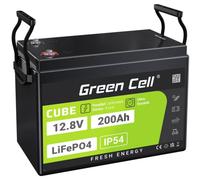 Batería Green Cell LFPGC12V200AH LiFePO4 12,8 V 200 Ah 2560 Wh Negro Verde