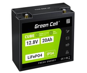 Batería Green Cell LFPGC12V20AH 12,8 V LiFePO4 20 Ah Negra Verde IP54