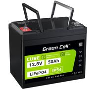 Batería Green Cell LFPGC12V50AH 12 V 50 Ah LiFePO4 Negra Verde IP54 75 A