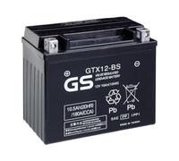 Batería GS/YUASA GTX12-BS - Para Yamaha XMAX 125/250/300 y Kawasaki Nija 300 SELLADA DE FÁBRICA LISTA PARA SU USO