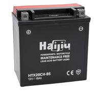 Batería Haijiu HTX20CH-BS 12V 19Ah | AGM Gel Preactivada | Libre de Mantenimiento | Sustitución YTX20CH
