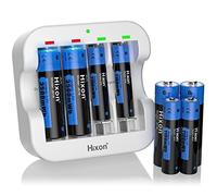 Batería Hixon AA AAA 1,5v batería Recargable de Litio con 4 baterías de Litio AA, 4 baterías AAA y Cargadores Tipo C