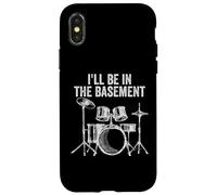 Batería I'Ll Be In The Basement Batería Divertida Carcasa para iPhone X/XS