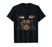 Batería Instrumento musical Arte gráfico Batería Camiseta