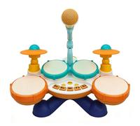 Batería Junior - Juegos Interactivos Divertidos Portátiles Ajustables - Instrumentos Musicales para Niños y Niñas Fiesta de Cumpleaños Halloween Juego Viaje Hogar Guardería