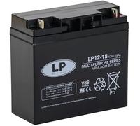 Batería Landport 12V/18Ah Polivalente - Tecnología VRLA AGM/Modelo LP12-18 con Certificado VDS - Terminal F3/T3