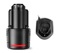 Batería Li-Ion 10,8V 2000mAh Con Cargador Compatible Con Bosch Para GSR GWI PS10 PS40-2 Herramientas Inalámbricas Batería De Repuesto Para Taller Y Bricolaje(1pcs Battery with charger)