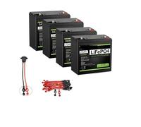 Batería LiFePo4 De 20Ah, 12V, Fosfato De Hierro Y Litio, Batería Recargable LiFePo4 De 12V For Patinetes Infantiles, Motor De Barco(4pcs)