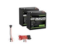 Batería LiFePo4 De 20Ah, 12V, Fosfato De Hierro Y Litio, Batería Recargable LiFePo4 De 12V For Patinetes Infantiles, Motor De Barco(2PCS)