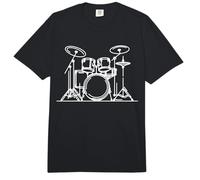 Batería Line Art Músico Comfort Colors Adult Heavyweight T-Shirt