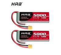 Batería Lipo HRB 2S 3S 5S 4S 6S 3300mah 4500mah 5000mah 6000mah 7.4V 11.1V 14.8V 18.5V 22.2V XT60 XT90 para Aviones FPV 1PC 3S 6000mah XT60