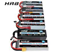 Batería Lipo HRB RC 1500mah 2200mah 2600mah 4000mah 5000mah 6000mah Lipo 2s 3s 4s batería 22,2v 14,8v 11,1v 7,4v batería Lipo 6s 5000mah xt90