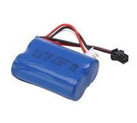 Batería LiPo RC de 7,4 V, 1200 MAh, Batería de Litio para Coche con Control Remoto de 8,88 WH con Enchufe SM 2P para Coches Trepadores de RC, Batería con Carcasa Premium Diseñada
