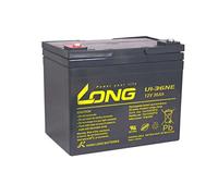 Batería Long U1-36NE 12 V 36Ah AGM de plomo, sin mantenimiento, compatible con 34Ah 41Ah