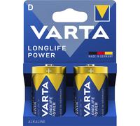 VAR LLP D 2X - Longlife Power, batería alcalina, D (mono), paquete de 2