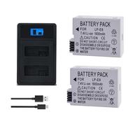 Batería LP-E8 de 1900 mAh y 7,4 V for cámaras Canon EOS 550D, 600D, 650D, 700D, X4, X5, X6i y X7i.(Set)
