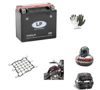 Batería LP YTX20HL-BS ya lista y cargada para su uso baterías AGM sin mantenimiento 18 amperios 12 V 175 x 87 x 155 mm CCA310 A compatible con Arley Davidson XL Sportster 883 1997 a 2003
