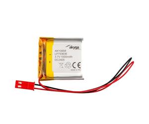 Batería LP753636 de polímero de Litio AKYGA AKY0658 de 3,7 V, 1000 mAh, PCM JST, Conector de 2,54, 15 cm