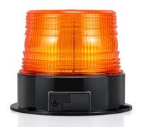 Batería Luz LED estroboscópica, faro intermitente de advertencia de emergencia ámbar magnético para camión o vehículo con enchufe para mechero de coche de 12-24V