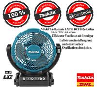 Batería MAKITA LXT® DCF102z Ventilador 18V con ajuste de flujo de aire de 3 n...