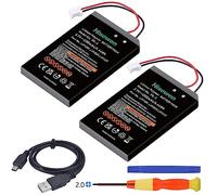 Batería Mando PS3, Hisewen 2Pack LIP1359/LIP1472/LIP1859 Batería de Repuesto para Sony PlayStation 3 Dualshock 3 CECHZC2E CECHZC2U SIXAXIS CECHZC1E CECHZC1H CECHZC1J CECHZC1U Controller