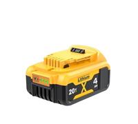 Batería MAX De 20V 4.0Ah Con Cargador, Batería De Reemplazo De Herramienta Eléctrica, Compatible Con Dewalt, DCB184 DCB181 DCB182 DCB200 20Volt 18v(1 battery NO Charger)