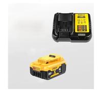 Batería MAX De 20V 4.0Ah Con Cargador, Batería De Reemplazo De Herramienta Eléctrica, Compatible Con Dewalt, DCB184 DCB181 DCB182 DCB200 20Volt 18v(1 battery 1 charger)