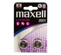 Batería Maxell 12239100 CR2016 Litio 3V 90mAh Blister 2 unidades
