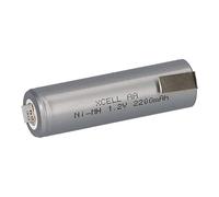Batería Mignon AA 2200 mAh 1,2 V NiMH con soldadura Z Flat Top Alta Corriente Recargable - Larga duración - No requiere mantenimiento - Fiable - Batería de repuesto - Batería de repuesto - Batería