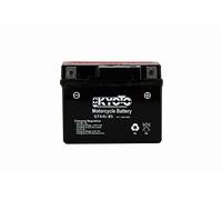 Batería moto Kyoto GTX4L-BS (YTX4L-BS) - Sin mantenimiento - 12 V 3 Ah - Dimensiones: 114 x 71 x 86 mm compatible con HONDA BC100 100