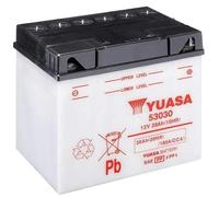Batería moto Yuasa 53030 (Y60-N30L-A) Dry - Fornita secca - 12 V 30 Ah - Dimensiones: 187 x 130 x 170 mm compatible con MOTO GUZZI V11 Le Mans 1100
