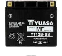 Batería moto Yuasa YT12B-BS - Sin mantenimiento - 12 V 10 Ah - Dimensiones: 150 x 70 x 131 mm compatible con YAMAHA YZF-R6 600 1999-2000
