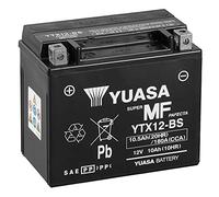 Batería moto Yuasa YTX12-BS - Sin mantenimiento - 12 V 10 Ah - Dimensiones: 150 x 87 x 131 mm compatible con Sym Quad Lender 250 2006-2007
