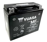 Yuasa YTX20L 12V 270 CCA Batería Moto AGM VRLA Sin Mantenim. | 18.9 Ah, 6.7 kg, Resist. Vibración y Corrosión Mejorada, Ideal Motos y ATVs