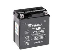 Batería moto Yuasa YTX7L-BS - Sin mantenimiento - 12 V 6 Ah - Dimensiones: 114 x 71 x 131 mm compatible con YAMAHA XTZ250 250 2007-