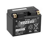Batería moto Yuasa YTZ14S AGM - Sin mantenimiento - 12 V 11.2 Ah - Dimensiones: 150 x 87 x 110 mm compatible con YAMAHA XVS95CT, Y V STAR 950 950 2009-2010
