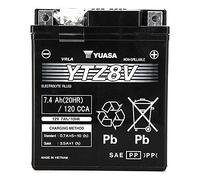 Batería moto Yuasa YTZ8-V - Sin mantenimiento - 12 V 7 Ah - Dimensiones: 113 x 70 x 130 mm compatible con YAMAHA X-MAX 300 2016-