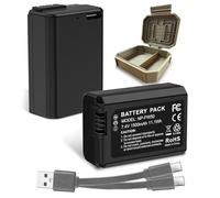 Batería NP-FW50 de 1500 mAh (1 paquete), 2025 nueva rediseñada de alto rendimiento de alta capacidad de iones de litio de repuesto con cable de carga USB-C para Sony ZV-E10, ZV-E10 II, A7 Serie