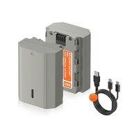 Batería NP-FZ100 NPFZ100 NP FZ100 con Carga Rápida Tipo C, Compatible con Sony, For A9 A9M2 A7R III A7c A7iv III ILCE-9 A6600 A7m3 A7R4 A7M4(2pcs Battery)