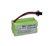 Batería O Cargador NiMH De 4,8 V Y 3000 MAh For Coches RC, Robots, Tanques, Barcos De Armas Y Robots De Barrido AA. Paquete De Batería Recargable De 4,8 V Con Enchufe SM.(1pcs)