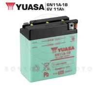 Yuasa Batería moto de época 6N11A-1B 6V 11Ah para Benelli 2C 125 (1976-1978)
