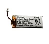 Batería para auriculares Bluetooth Cardo Scala Rider G4,G9 ya probada Ww452050-2P Schuberth C3