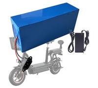 Batería para Bicicleta Eléctrica 48V Y 50Ah, Batería Litio Recargable 13S5P, Paquete Baterías Iones Litio, Batería para Patinete Eléctrico con Protección BMS Y Cargador XT90+JST