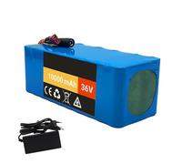 Batería Para Bicicleta Eléctrica De 36 V, Batería De Litio De 10 Ah, 10S4P, Con BMS Integrado, Cargador Y Carcasa De PVC Impermeable Para Motores De 200 W A 500 W 36V 10Ah,XT60+T
