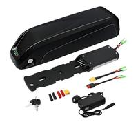 Batería Para Bicicleta Eléctrica De 36 V Y 13 Ah Con Cargador Y BMS, Luz Indicadora, Bloqueo De Seguridad, Placa Base De 4 Pines, Batería Plegable Para Bicicleta Eléctrica. 36V 13Ah,A